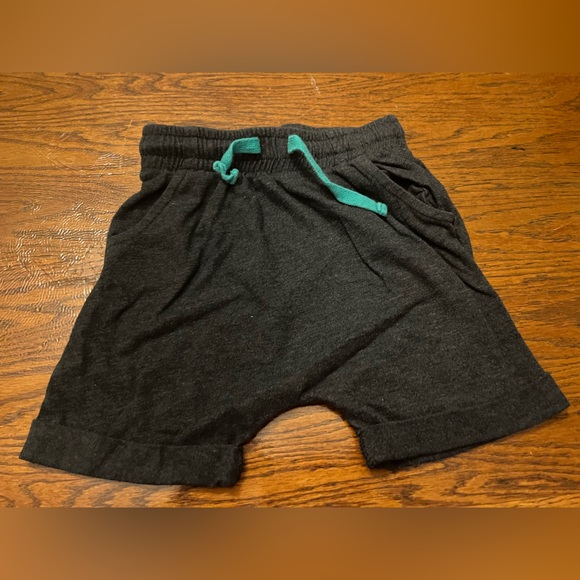 Cat & Jack Other - Cat & Jack Charcoal Shorts with Teal Drawstring